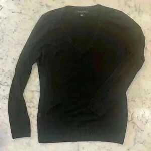 Black V-neck, Banana Republic knit sweater size medium